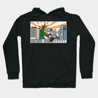 Wind Up Kaiju Fight Hoodie